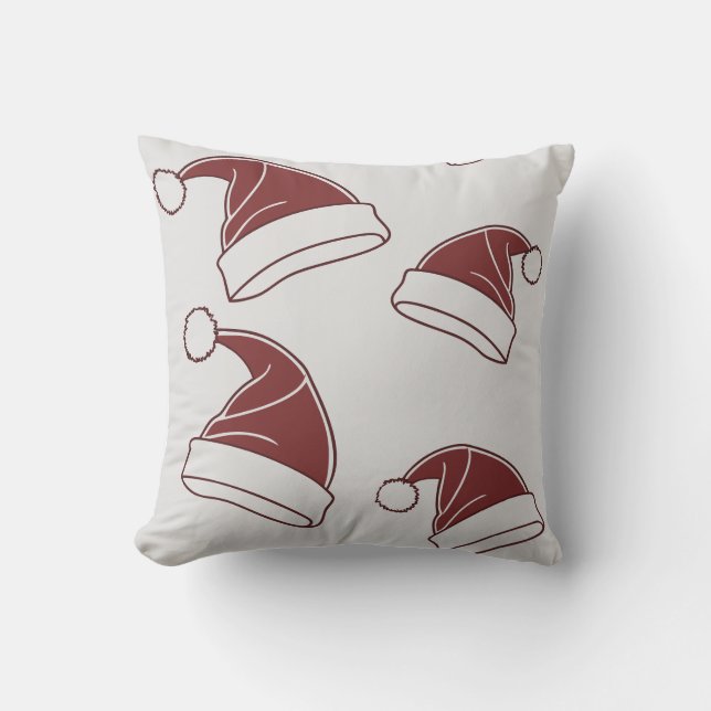 Santa's Hat Namnteckning Cushion Kudde (Framsida)