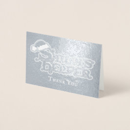 Santas hat santas helper helgdag folierat kort