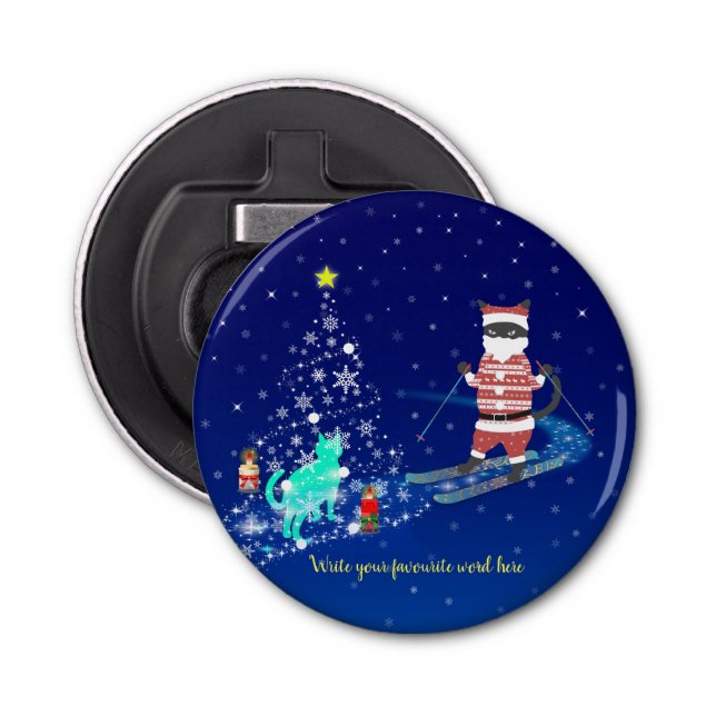 Santa's Heart-Warming Natt Natt Flasköppnare (Framsidan)