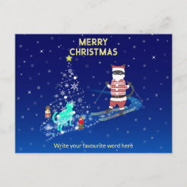 Santa's Heart-Warming Natt Natt Meddelande Vykort