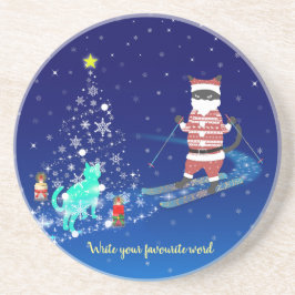 Santa's Heart-Warming Natt Natt Underlägg