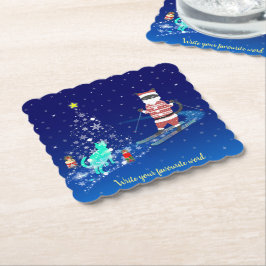 Santa's Heart-Warming Natt Natt Underlägg Papper