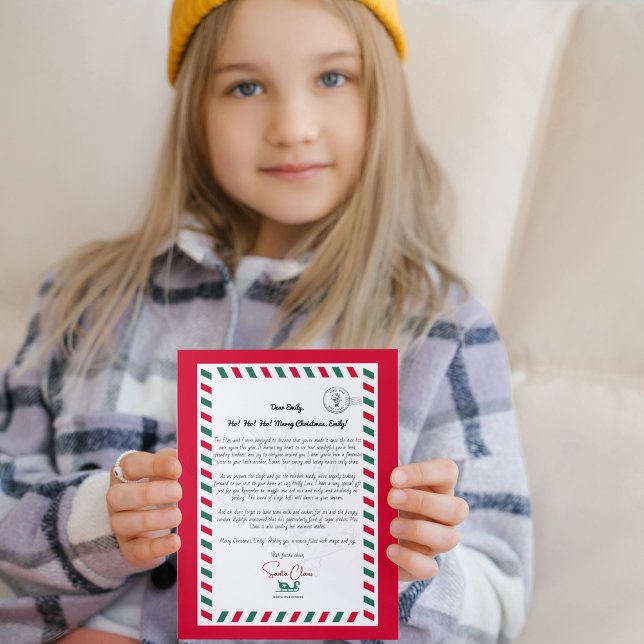 Santa's Heartfilt Brev Greeting Card (Skapare uppladdad)