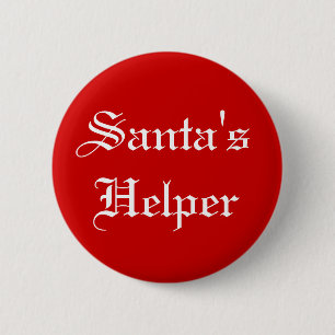 Santas helgdag för hjälpredajul knäppas knapp