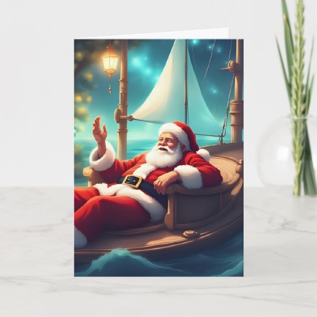 Santa's Helgdag Getaway Kort (Framsida)