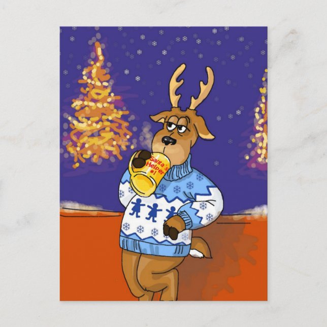 Santa's helper#1 helg vykort (Framsida)