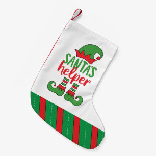 Santa's Helper Cute Tecknad Elf Teckning Cute Elf Liten Julstrumpa