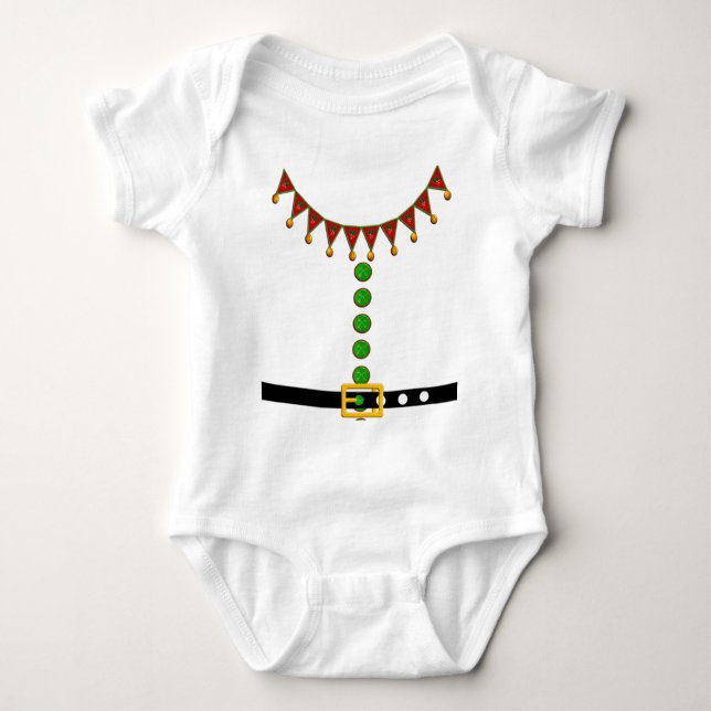 Santa's Helper Elf Costume T Shirt (Framsida)