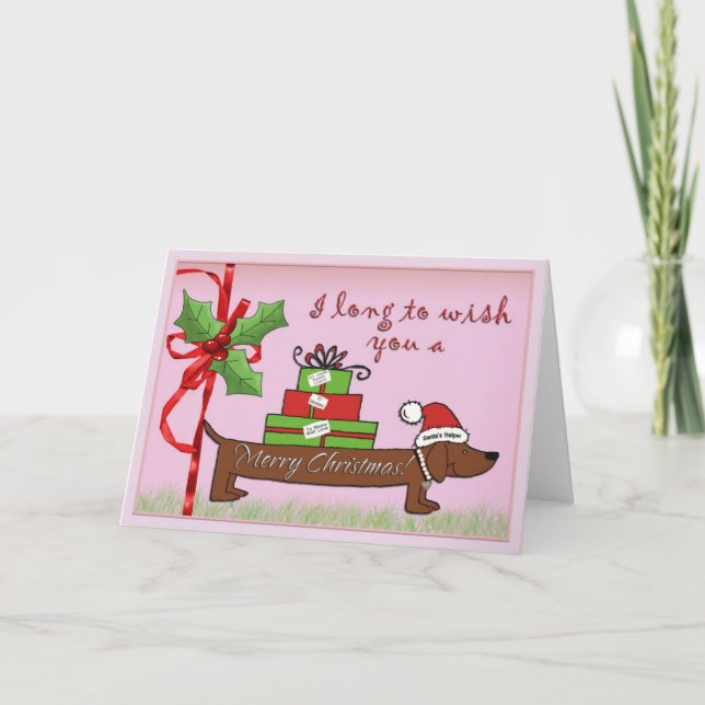 Santa's Helper Helgkort (Framsida)