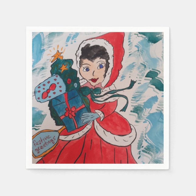 Santa's Helper Papper Pappersservett (Framsidan)