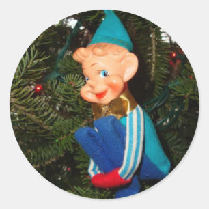 Santa's Helper Runt Klistermärke