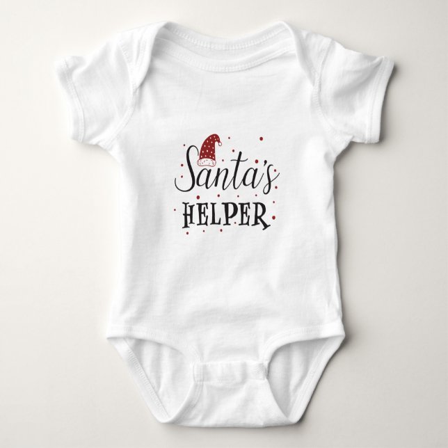 santas helper söt helgdag tee shirt (Framsida)