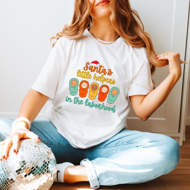  Santa's Helpers: Labor and Delivery Team T Shirt (Skapare uppladdad)