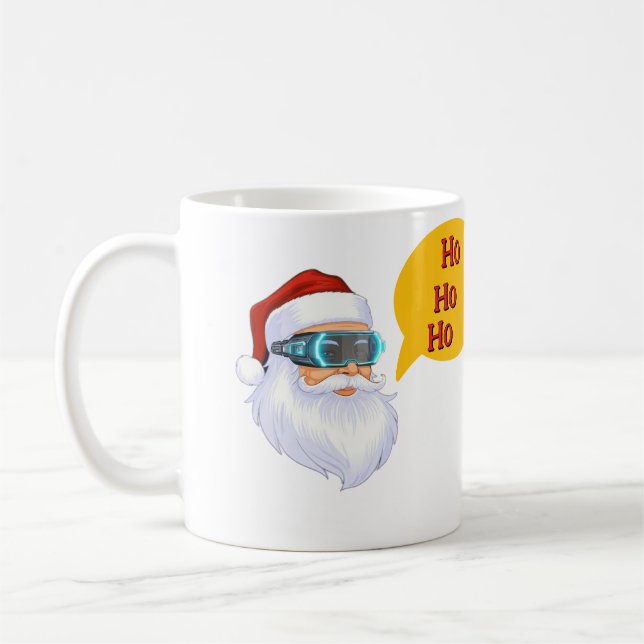 Santa's HO HO HO Merry Christmas Kaffemugg (Vänster)