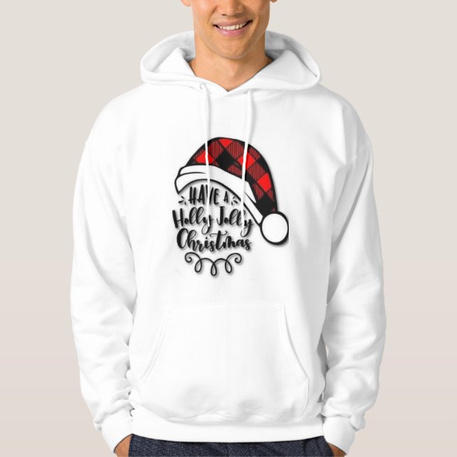 Santa's Holly Jolly Wish hoodie (Framsida)