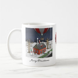 Santa's Hot Air Balloon Kaffemugg