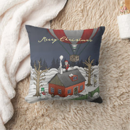 Santa's Hot Air Balloon Kudde