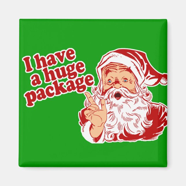 Santas Huge Paket Magnet (Framsidan)