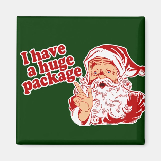 Santas Huge Paket Magnet (Framsidan)