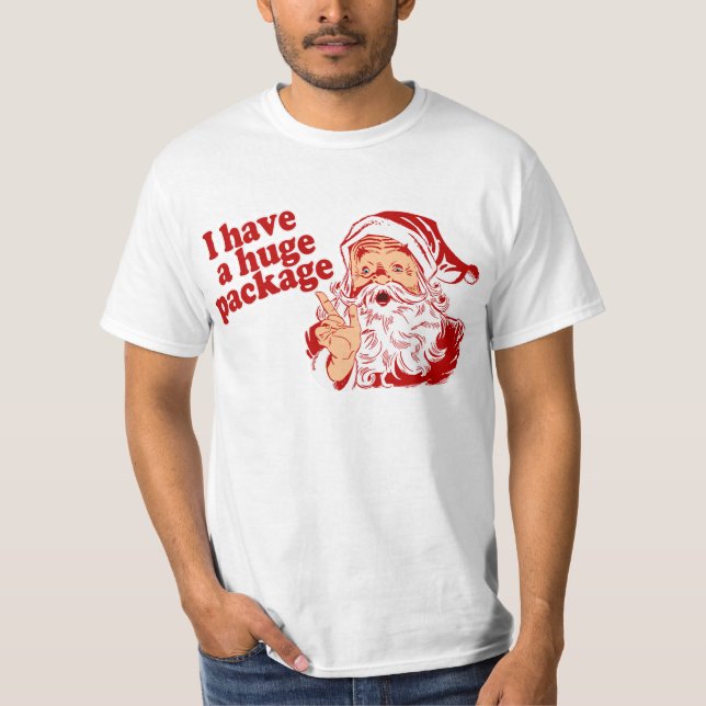 Santas Huge Paket Tee Shirt (Framsida)
