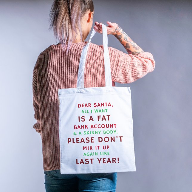 Santa's Humor Haven Tote Tygkasse (Skapare uppladdad)