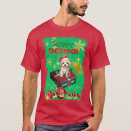 Santa's Hund Sitta för att titta på Gift T Shirt