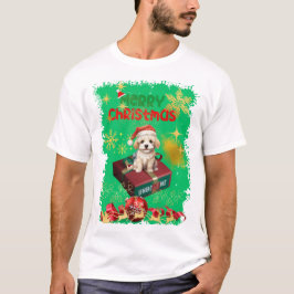 Santa's Hund Sitta för att titta på Gift T Shirt