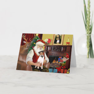 Santa's Jack Russell Terrier Helgkort