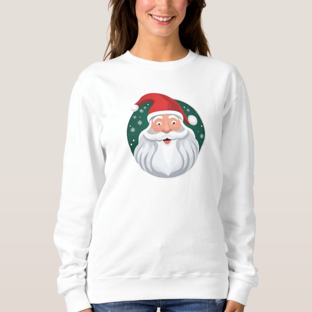 Santa's Jolly Ansikte T Shirt (Framsida)