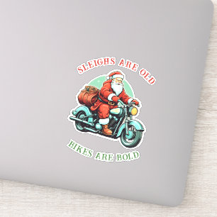 Santas Joyride Motorcykel jul Klistermärken