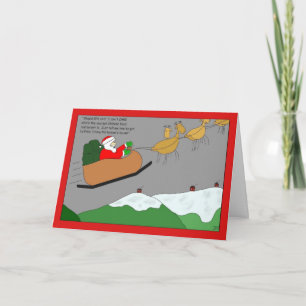 Santas julkort för GPS-enhet Helgkort