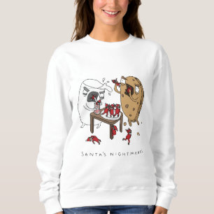 Santas jumper för jul för mardrömmar rolig - t-shirt