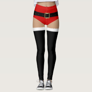 Santas kort för hjälpredakort leggings