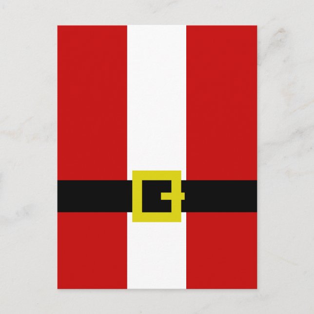 Santa's Kostym Helg Vykort (Framsida)