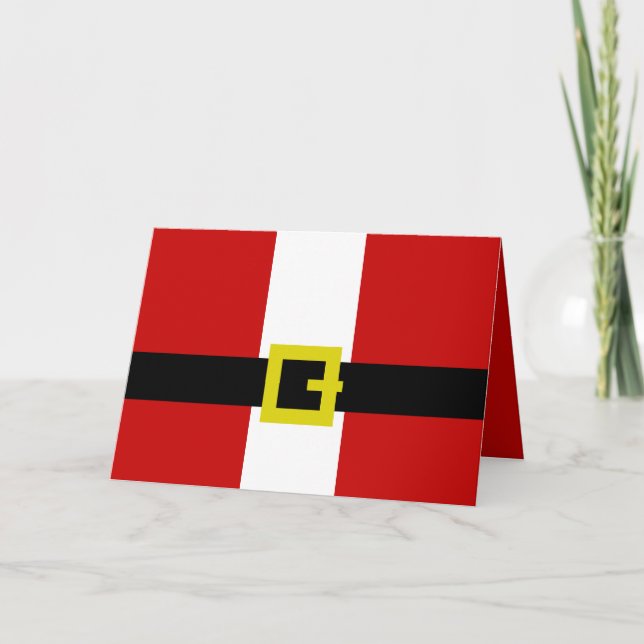 Santa's Kostym Helgkort (Framsida)