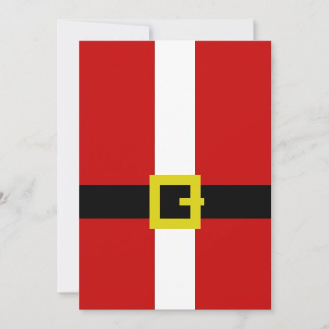 Santa's Kostym Inbjudningar (Framsida)