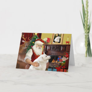 Santa's Kuvasz Helgkort