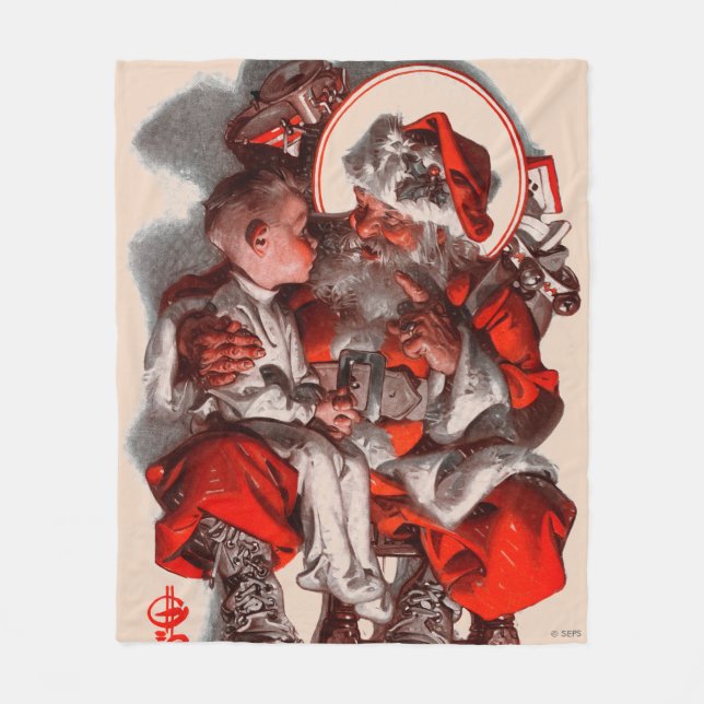 Santa's Lap Fleecefilt (Framsidan)