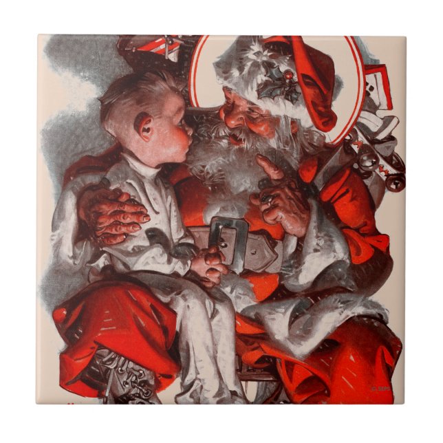 Santa's Lap Kakelplatta (Framsidan)