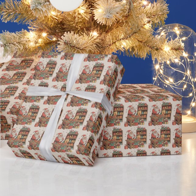 Santas leksaksverkstad  presentpapper (Helgdagar)