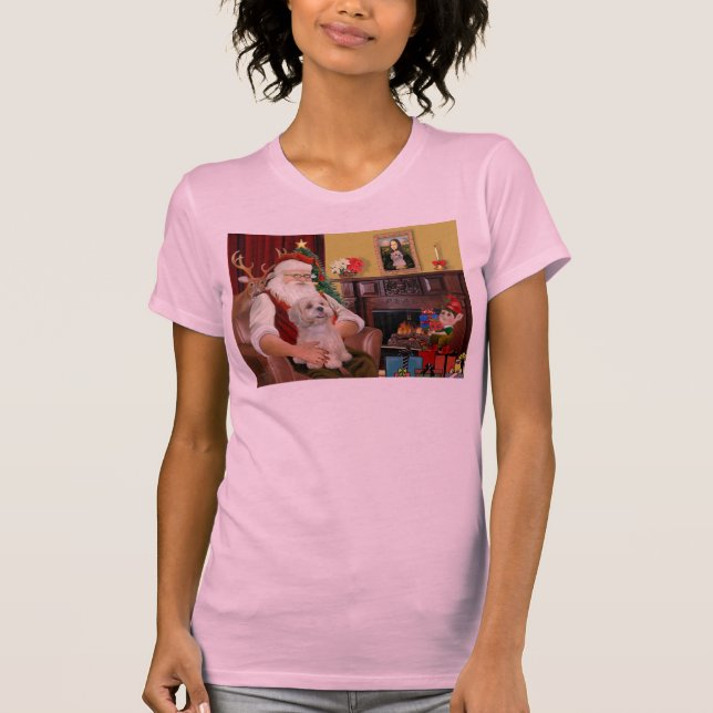 Santa's Lhasa Apso (R2) Tee (Framsida)