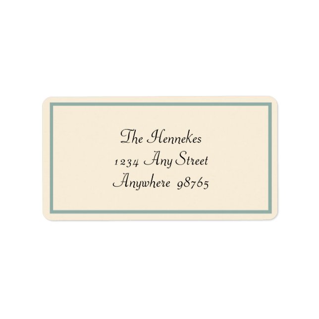 Santa's List Adressetikett (Framsidan)