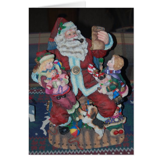 Santa's List Hälsningskort (Framsidan)