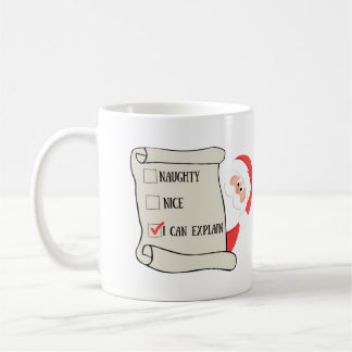 Santa's List, Santa mugg, julafton mugg,helgdag Kaffemugg