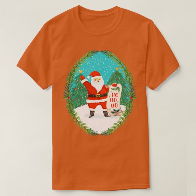 Santas List T Shirt (Design framsida)