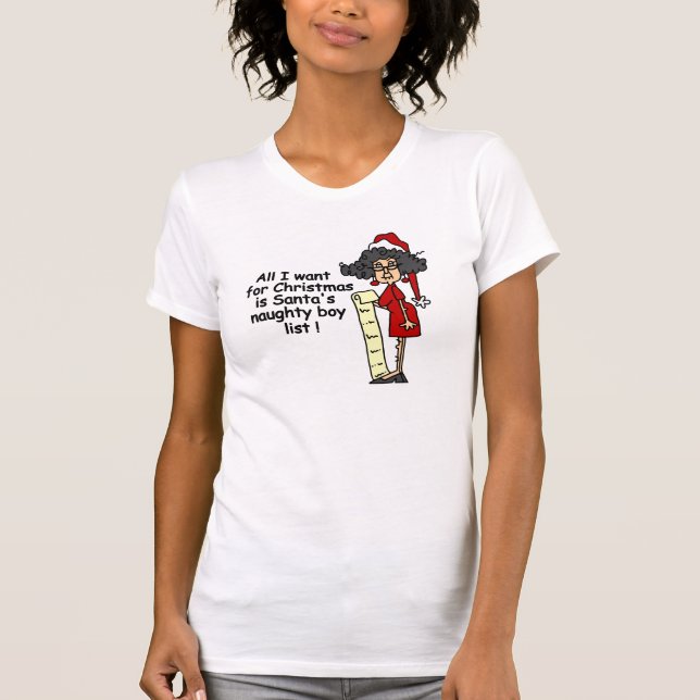Santas listar stygga pojke tee shirt (Framsida)