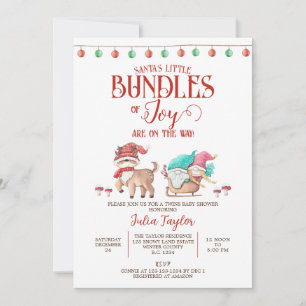 Santa's Little Bundles of Joy, Twillingar Baby Sho Inbjudningar