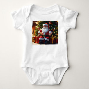 "Santa's Little Helper: Adsible Prated Baby Jump T Shirt