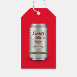 Santa's Little Helper Beer Can Presentetikett
