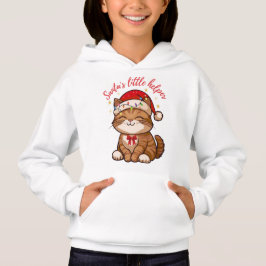 Santa's Little Helper Cat Christmas Sweatshirt T Shirt